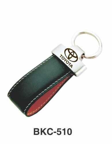 Metal Leather Keychain