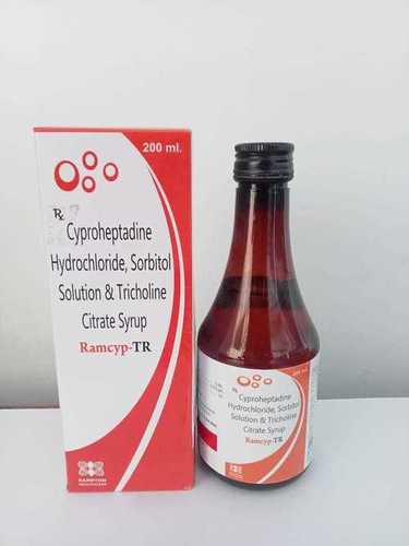 Cyproheptadine HCL & Tricholine syrup in sorbitol solutioin