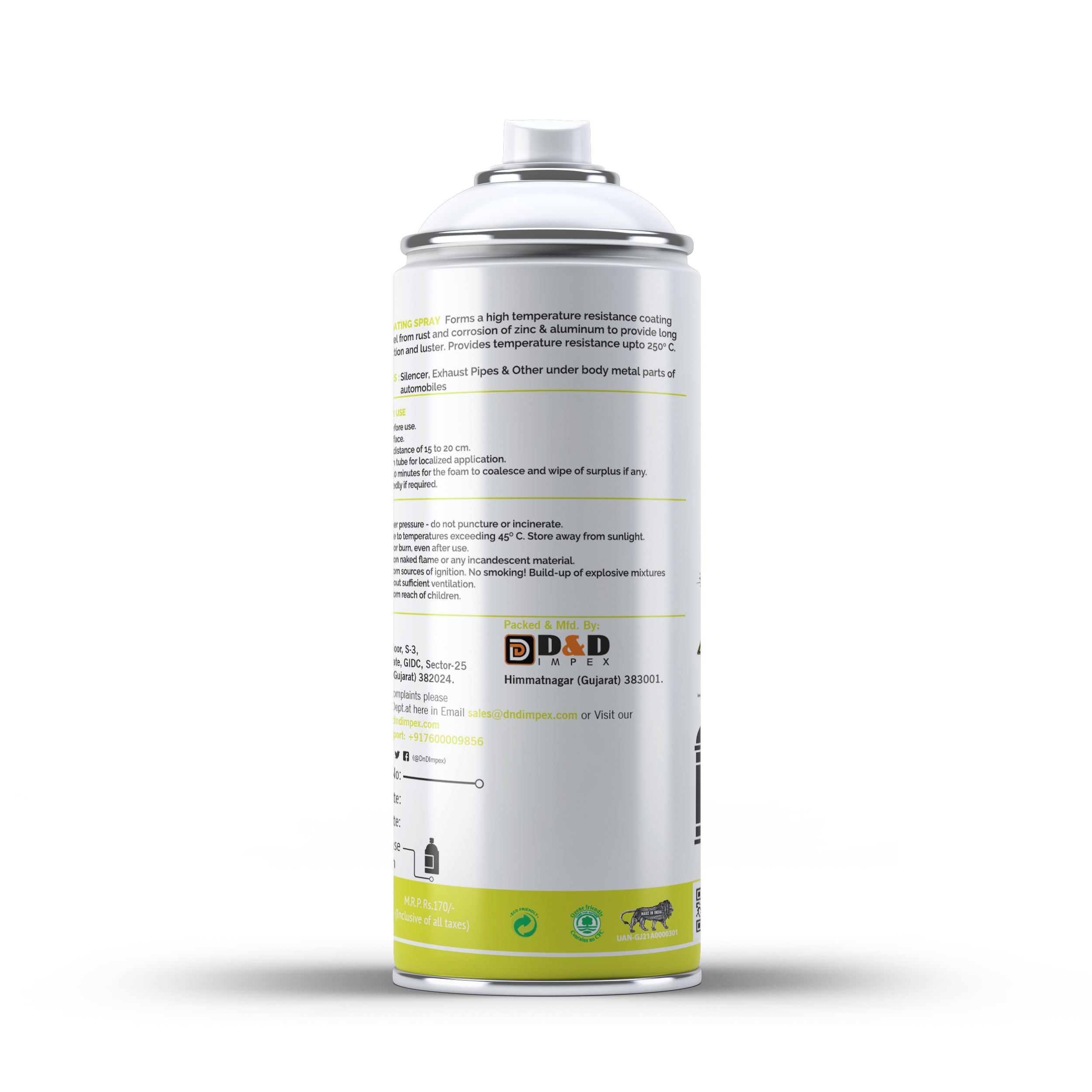 Silencer Coating Silver Spray