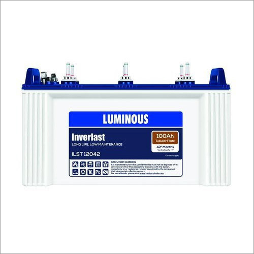 Luminous 100AH Tubular Battery