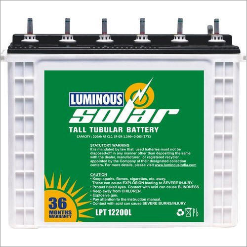 Luminous Solar 200AH Tubular Battery