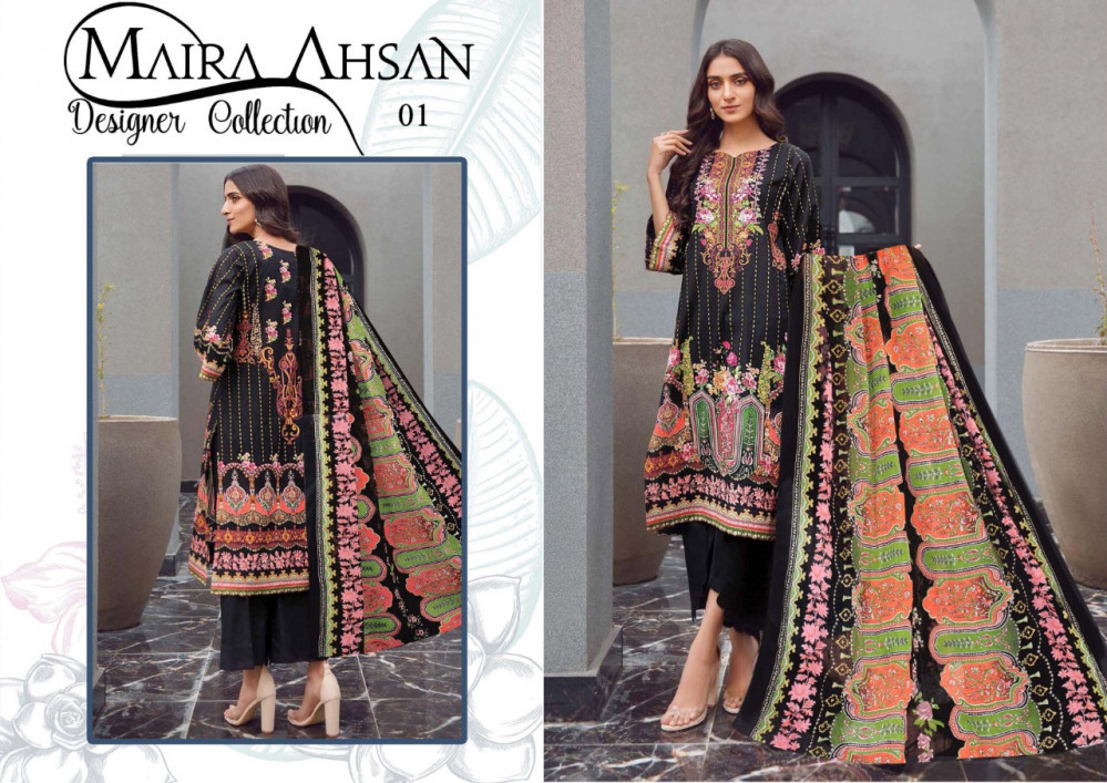 Maira Ahasan Designer Collection Vol-1 Printed Karachi Suits Catalog
