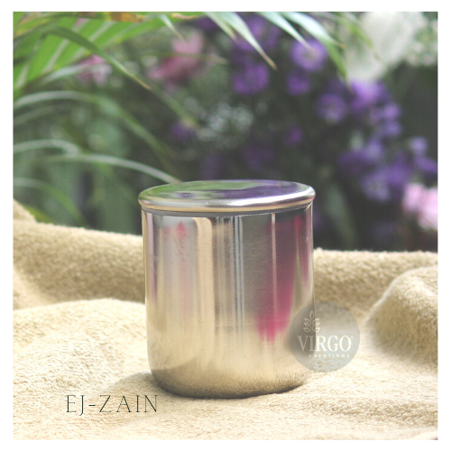 EJ-ZAIN: Metal Jar With Lid
