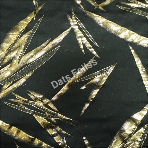 Printed Polyester Gold Foil Fabric