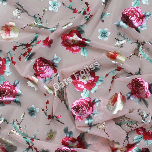 Flower Print On Fabric
