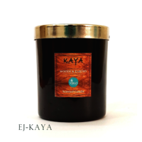 EJ-KAYA: Glass Jar: Glass Jar Metal Lid, Color-Black