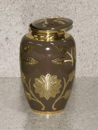 Classic Brown Enamel Urn