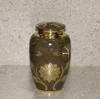 Classic Brown Enamel Urn