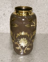 Classic Brown Enamel Urn