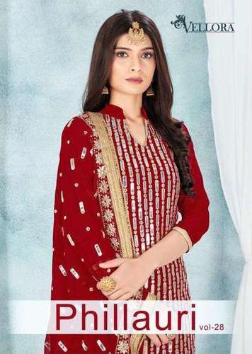 Vellora Phillauri Vol 28 Georgette Designer Salwar Suit Catalog