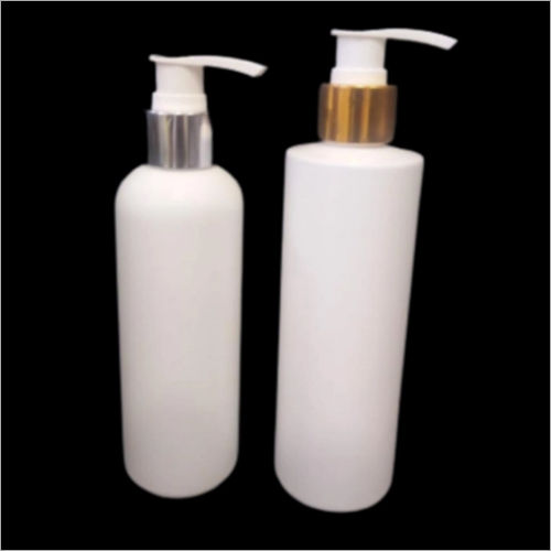 White Hdpe Cosmetic Bottle With Lotion Pump