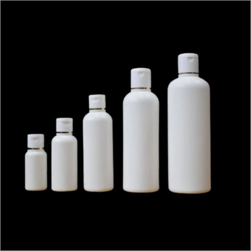 HDPE Round Shape Cosmetic Bottle With Fliptop Cap