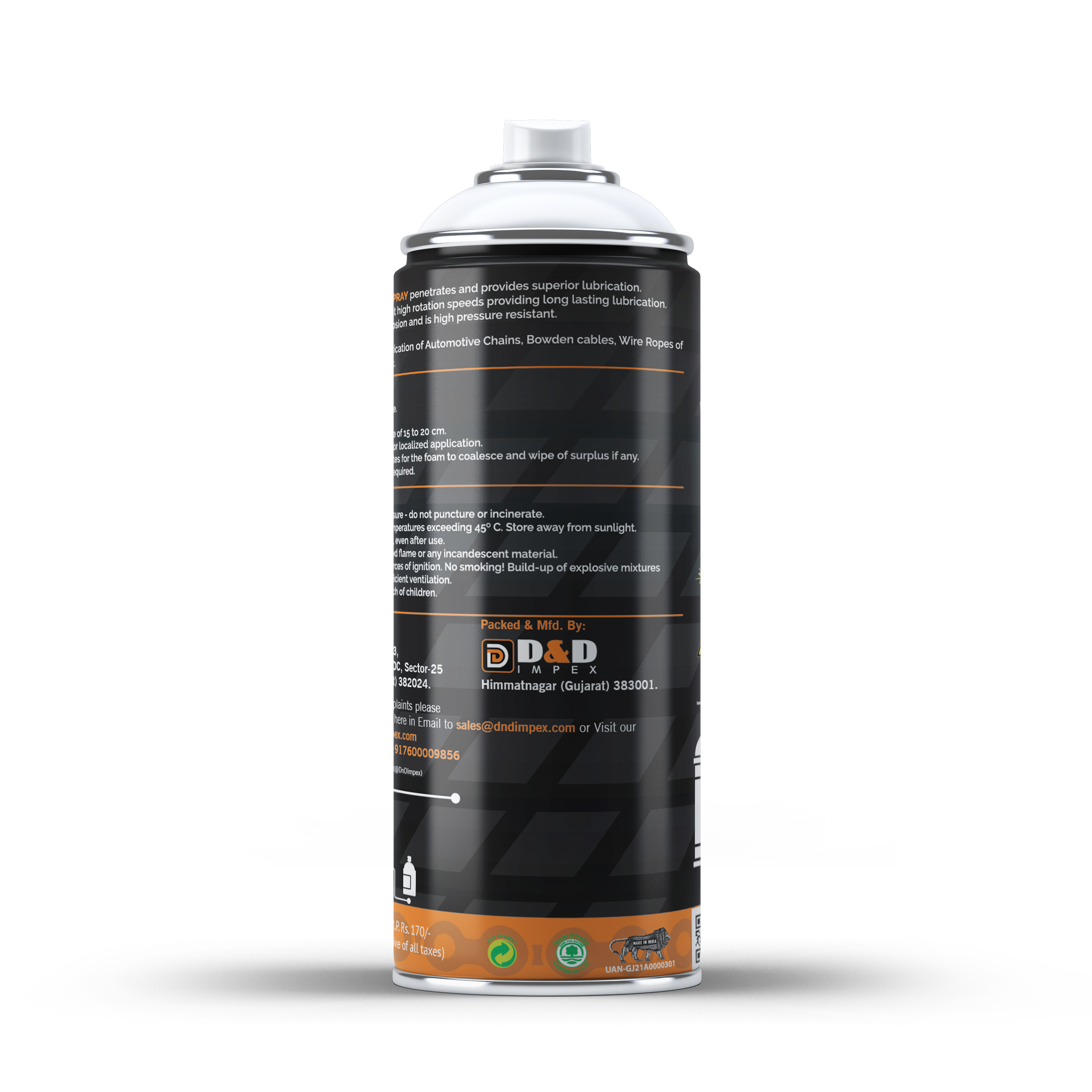 Chain Lubricant Synthetic Spray
