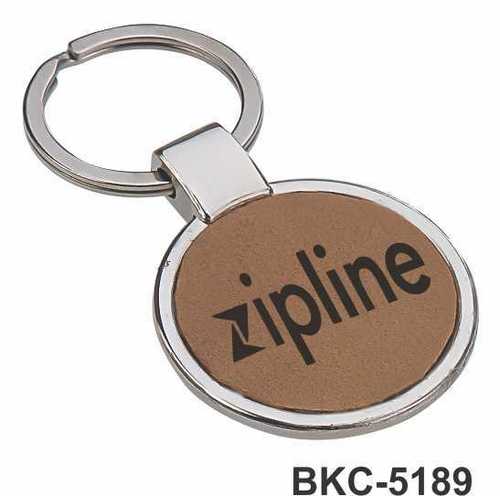 Metal Leather Keychain