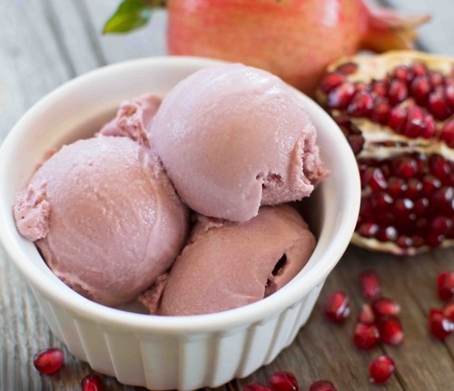 Red Pomegranate Ice Cream Flavour