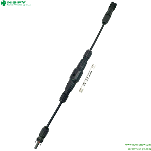 IP68 Waterproof 1500VDC Solar Fuse Connector Harness With mc4 Connectors Solar Wiring Harness