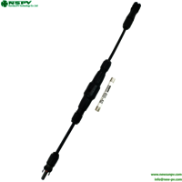 Solar straight cable harness with inline fuse 1500VDC PV cable assembly