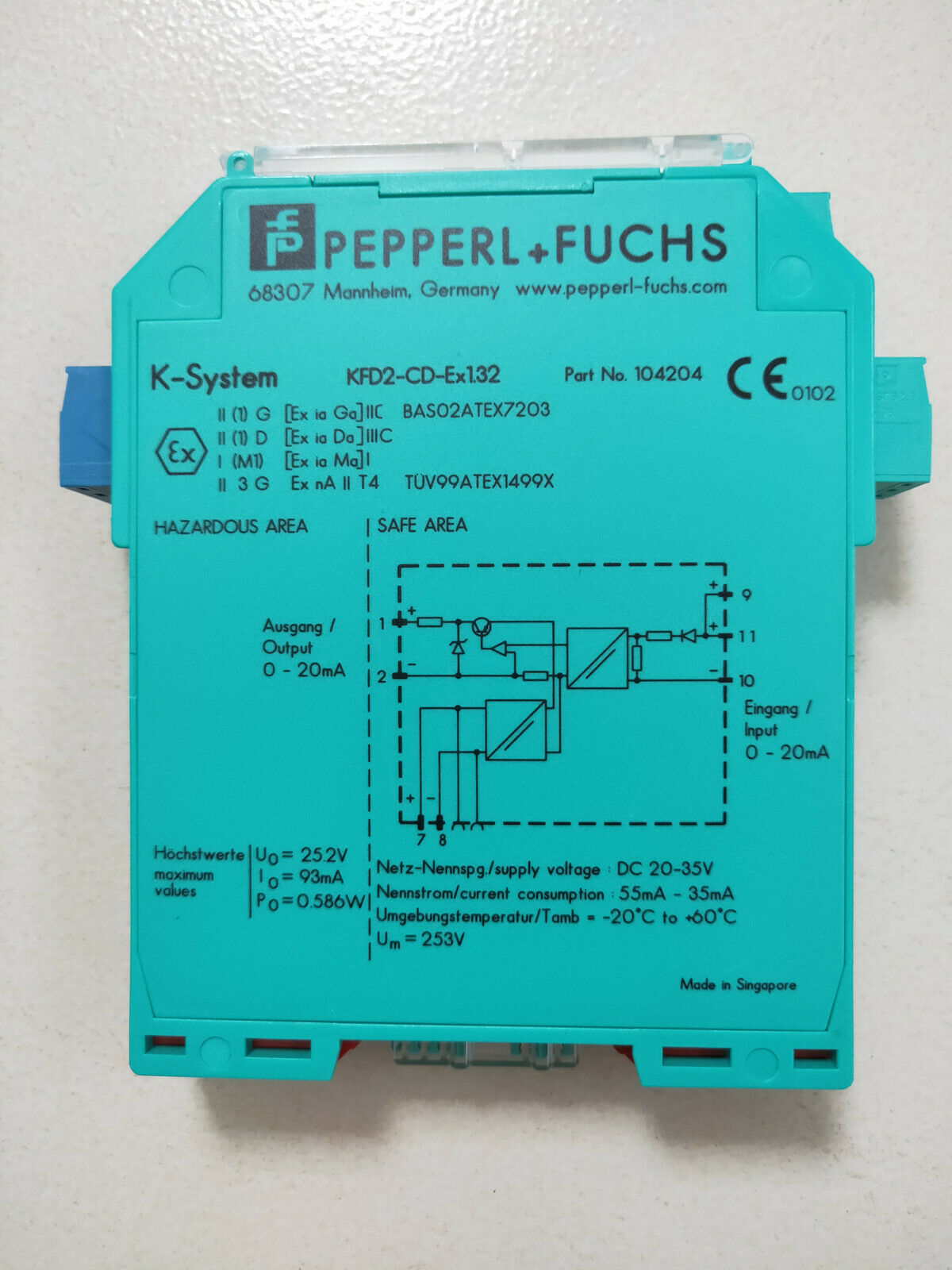Pepper Fuchs Kfd2-cd-ex132 104204