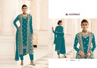 Aashirwad Creation Jacket Georgette Embroidered Designer Suit Catalog