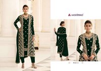 Aashirwad Creation Jacket Georgette Embroidered Designer Suit Catalog