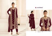 Aashirwad Creation Jacket Georgette Embroidered Designer Suit Catalog