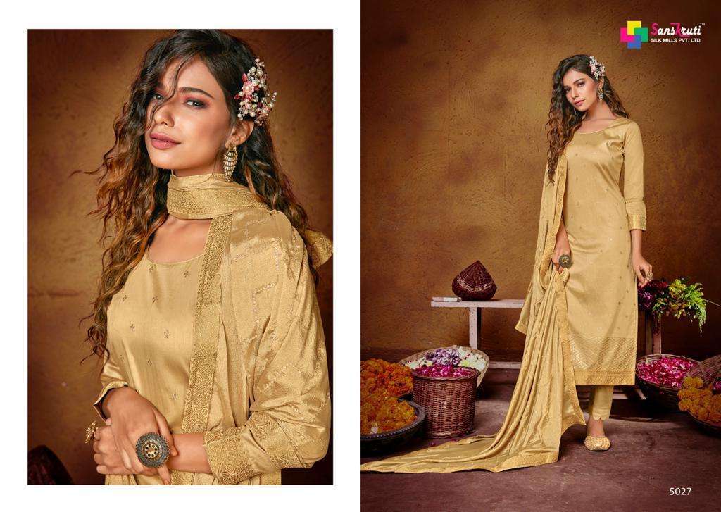 Sanskruti Khushnuma Jam Silk And Fancy Sequence Work Dress Material Catalog