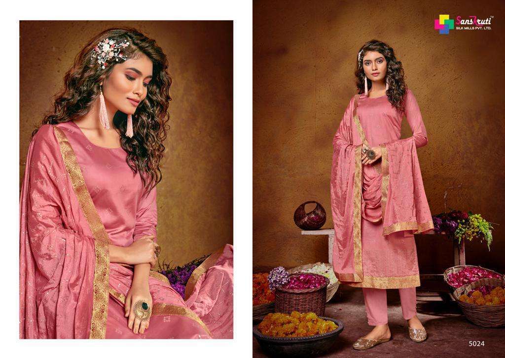 Sanskruti Khushnuma Jam Silk And Fancy Sequence Work Dress Material Catalog