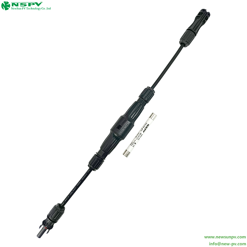 IP68 Waterproof 1500VDC Solar Fuse Connector Harness With mc4 Connectors Solar Wiring Harness