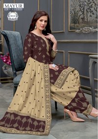 Mayur Creation Ikkat Vol 6 Cotton Patiyala Style Dress Material Catalog