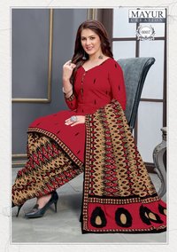 Mayur Creation Ikkat Vol 6 Cotton Patiyala Style Dress Material Catalog