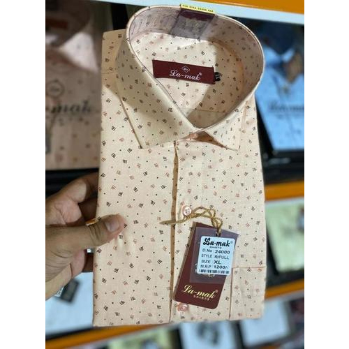 Mens Soft Cotton Printed Shirts - Collar Style: Classic