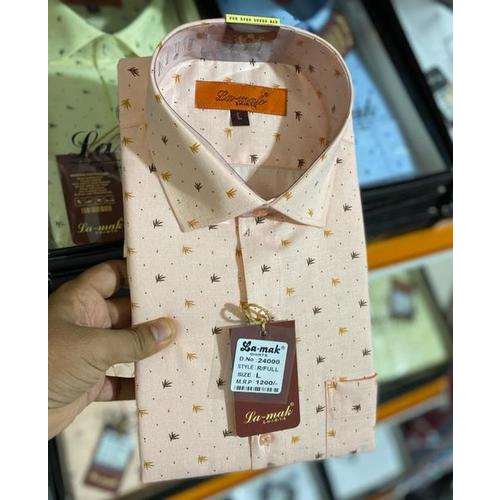 Mens Cotton Printed Shirt - Collar Style: Classic