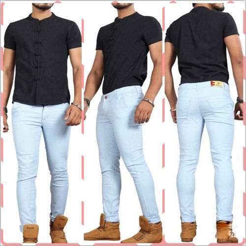 Mens Plain Jeans - Color: 8 Colors