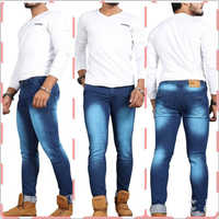 Mens Washed Jeans