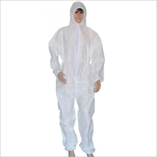 Disposable Coverall - Non Woven Fabric, Elastic Cuffs & Ankles, Blood & Chemical Resistant, Reduces Glare Under Light