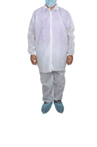 Nonwoven Medical Scrub Suits - Non Woven, 38 Inch Length, White Color | Disposable, Medical Grade, Recyclable, Designed for Healthcare Professionals