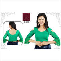 Ladies Cold Shoulder Saree Blouse