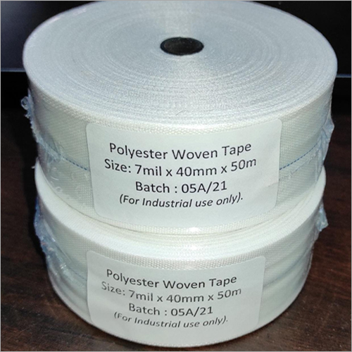 7 mil x 40mm x 50m Polyester Woven Tape
