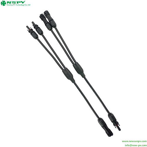 2 To 1 Solar Wiring Solar Cables And Connectors PV Cable Harness Photovoltaic Wiring Harness