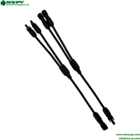 2 To 1 Solar Wiring Solar Cables And Connectors PV Cable Harness Photovoltaic Wiring Harness