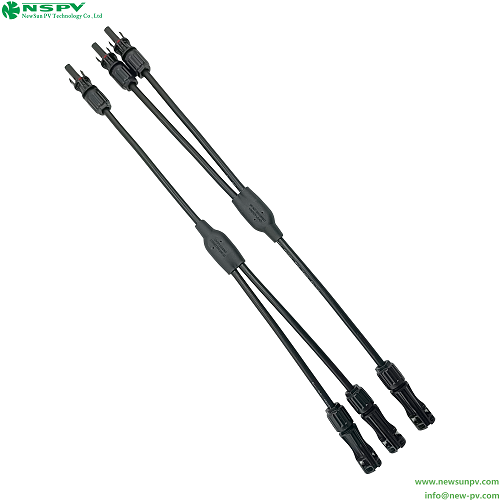 2 To 1 Solar Wiring Solar Cables And Connectors PV Cable Harness Photovoltaic Wiring Harness
