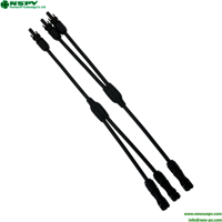 2 To 1 Solar Wiring Solar Cables And Connectors PV Cable Harness Photovoltaic Wiring Harness