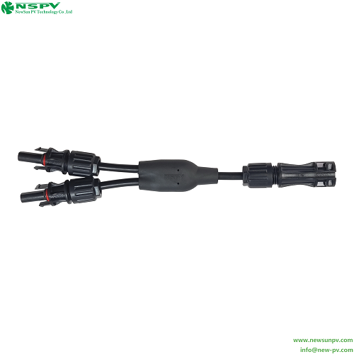 2 To 1 Solar Wiring Solar Cables And Connectors PV Cable Harness Photovoltaic Wiring Harness