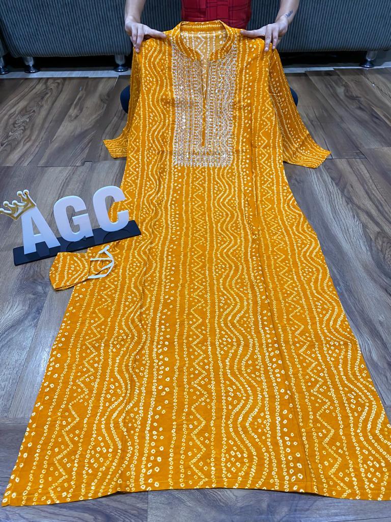 Bandhani Kurta