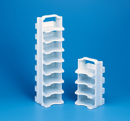 Tarsons 524031 Cryo Box Rack - Polycarbonate 22ft Length White Color | Multi-Tiered Storage Space-Saving Design 2-Year Warranty