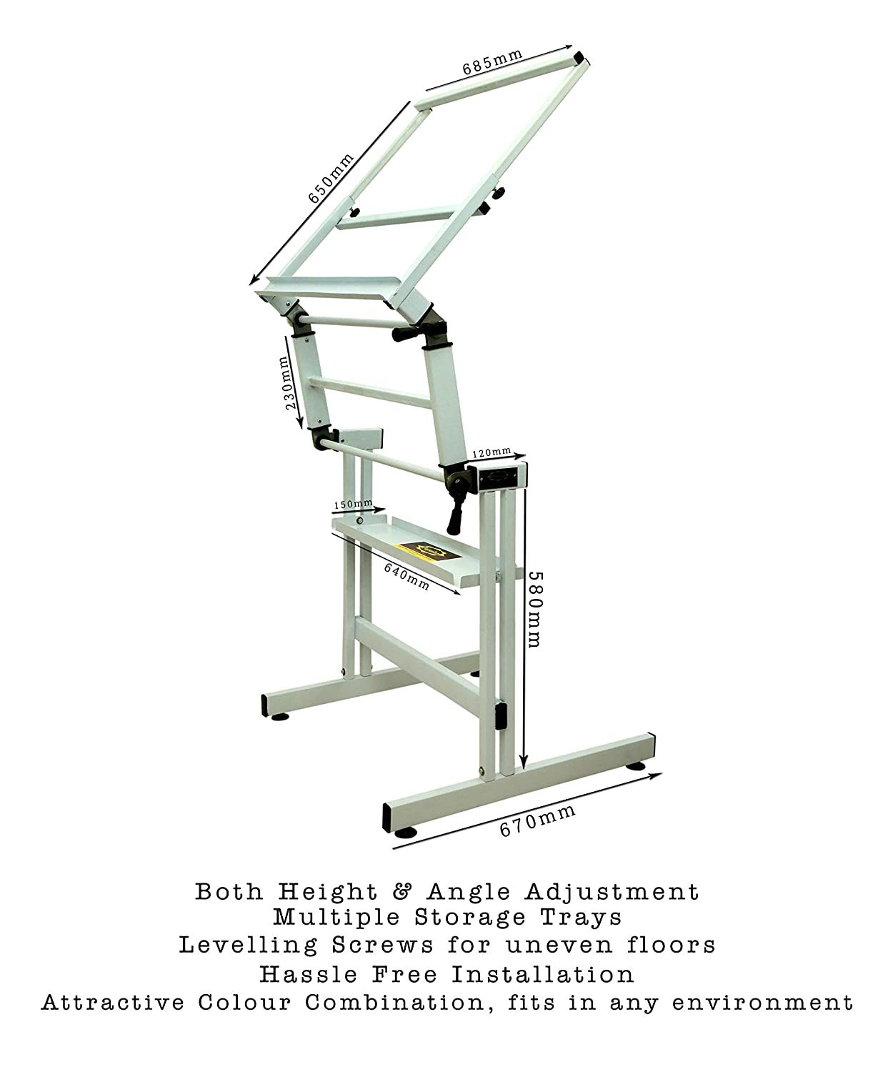 Study Table Adjustable and Foldable