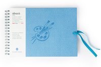 Paper Is 160gsm Comma Abaca - A4 Size - Wire-o-bound Sketchbook (sky Blue)