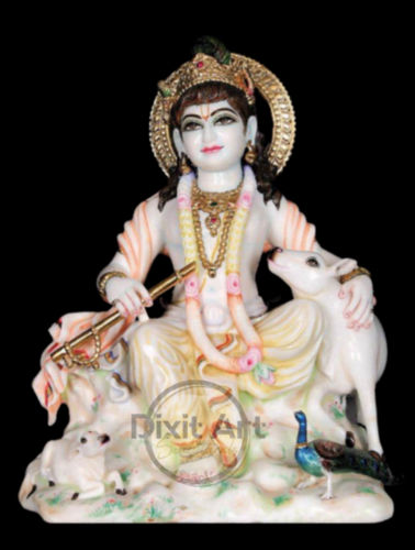 Marble Krishna Statue