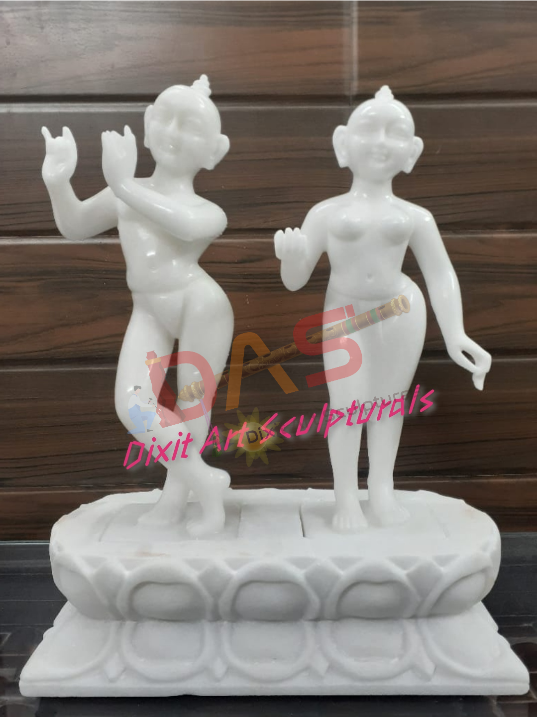Iskcon Radha Krishna Marble Statue