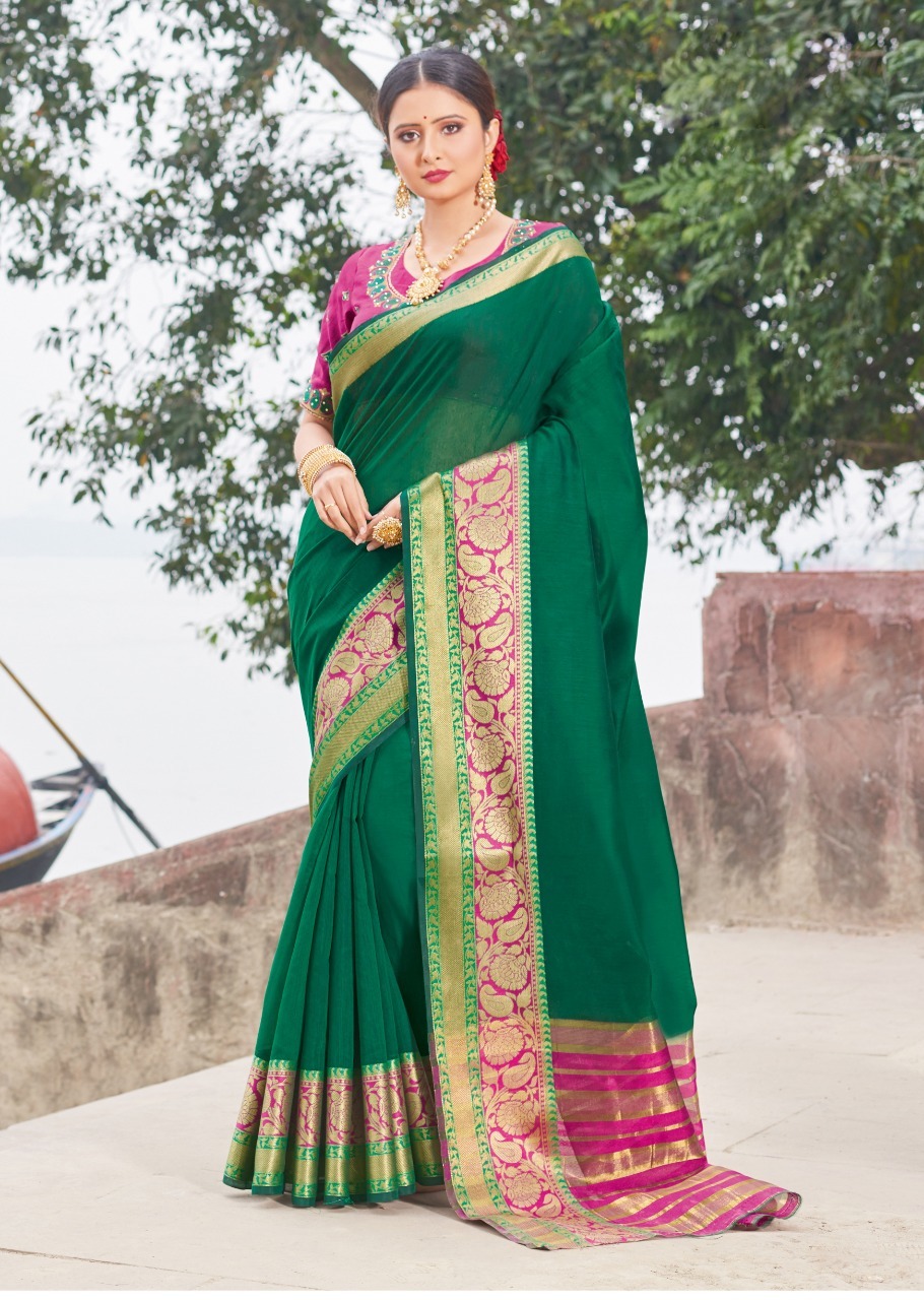 Sangam Prints Bansuri Vol 2 Handloom Silk Printed Saree Catalog